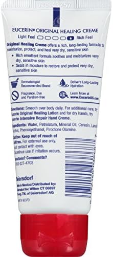 Thick rich fragrance free body cream for dry hands heels elbows daily use