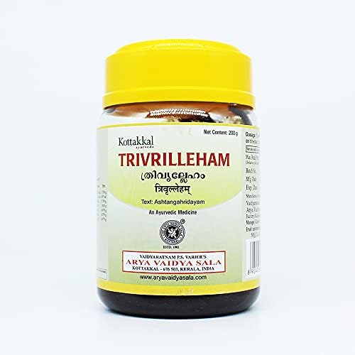 AVP Ayurveda Trivrith Lehyam 200 Grams jar front view natural constipation relief