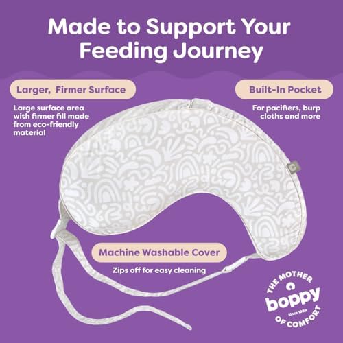 Boppy Uplift Nursing Pillow showing carry handle detail