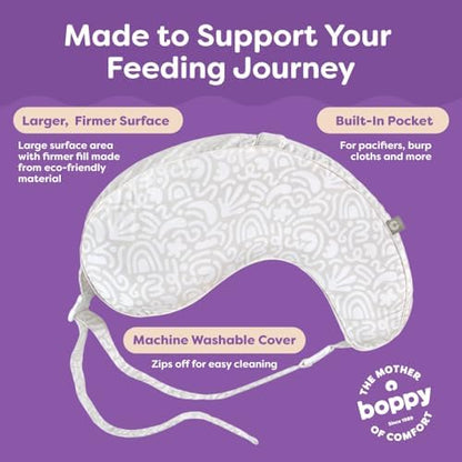 Boppy Uplift Nursing Pillow showing carry handle detail