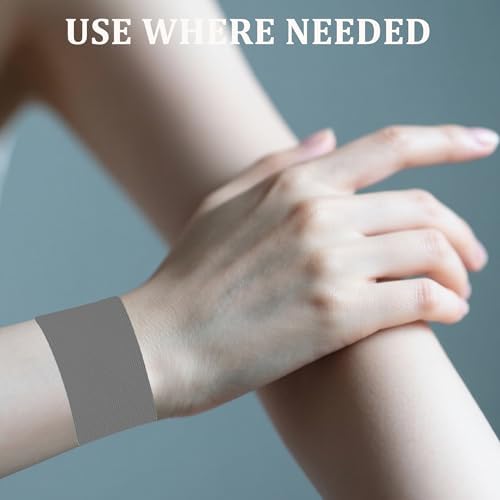 Comparison of the extra large tape size against standard medical tape for better coverage.