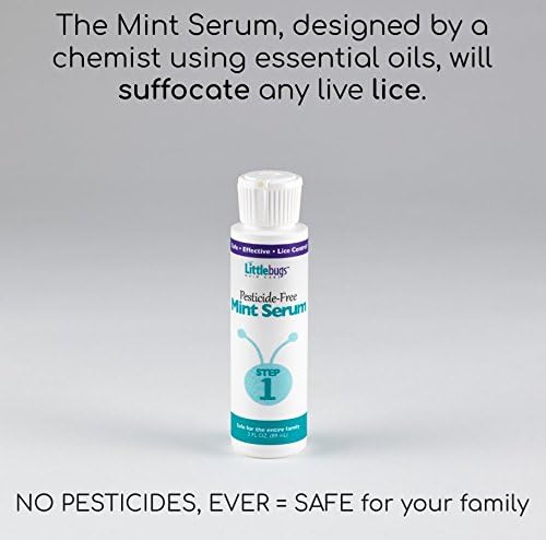 Step by step lice elimination kit packaging for kids and families