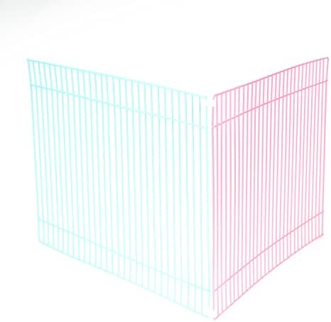 Emours Portable Small Animal Play Pen Rabbit Cages for Outdoor Indoor DIY Pet Fence for Bunny, Hamster, Guinea Pig,Puppy, Kitties, Corner Enclosed Play Cage, Multi-Color - Image 4