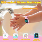 Toddler wearing the Vtaige potty training watch on wrist