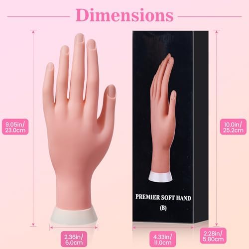 Flexible mannequin hand showing bendable finger joints