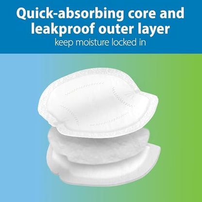 Dr. Brown's disposable breast pad adhesive strip detail