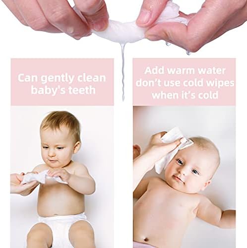 Demonstration of baby dry wipes during diaper change
