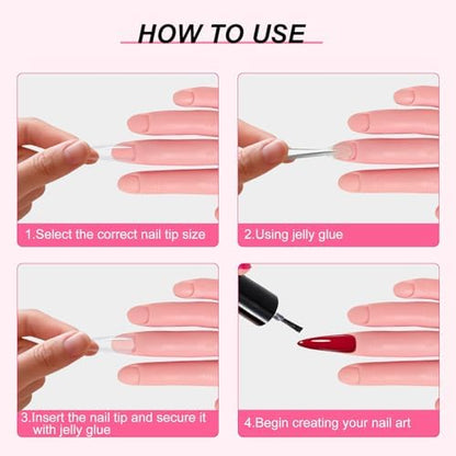 Realistic silicone skin texture on nail training mannequin hand
