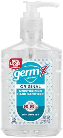 Germ-X Original Hand Sanitizer, 8 Fl Oz (Pack of 12), Less Drying Moisturizing Gel with Vitamin E, No Rinse Formula, Pump Bottle - Image 2