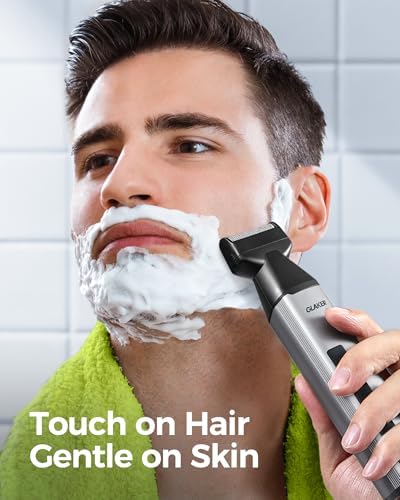Black hard shell storage case packed with the cordless nose hair trimmer set.