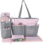Baby Essentials Diaper Bag Tote interior pockets