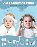 Lictin infant earmuffs with soft elastic headband attachment