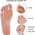 U-shaped felt callus pads showing thick moleskin texture for foot protection.