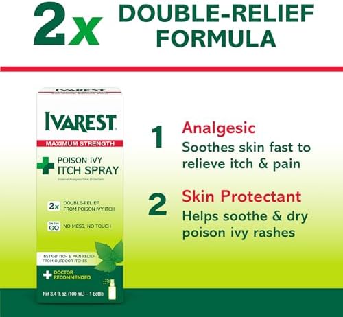 Ivarest Poison Oak and Sumac Relief clear liquid spray packaging