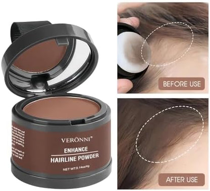 Veronni hair powder applicator puff showing texture