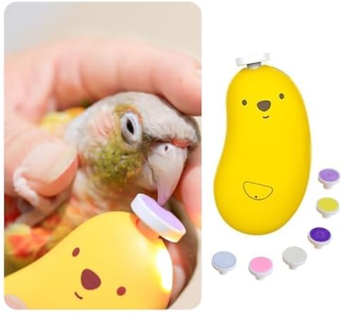 MANON ROSA bird nail grinder front view yellow banana shape