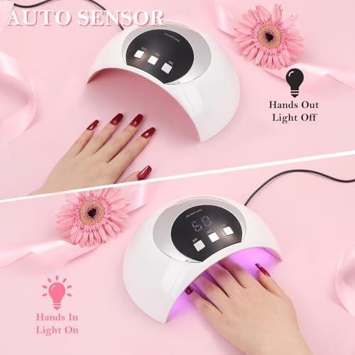 Side view of professional Wisdompark LED nail lamp