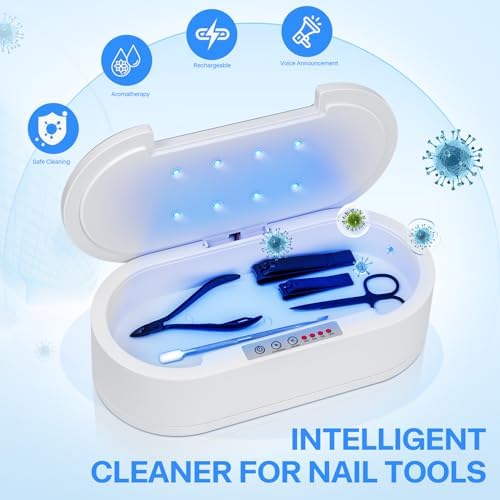 Lxiangn portable sterilizer box with lid open showing internal compartment