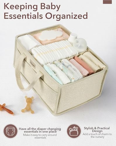 Urmywo portable nursery organizer showing interior compartments