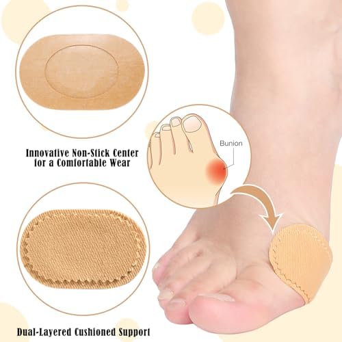 Complexion color foot protector cushions applied to the heel area.