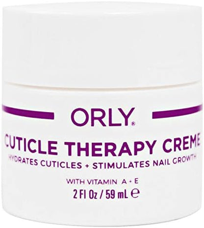 Close up of Orly Cuticle Therapy Cream jar showing the moisturizing treatment for healthy cuticles.