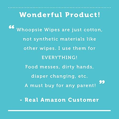 Whoopsie Wipes â€“ The Original 100% Pure Cotton Dry Baby Wipes â€“ Ultra Soft, Unscented, Chemical-Free Wipes for Sensitive Skin â€“ Use Dry or Add Water for Wet Wipes â€“ 6 Packs (600 Count) - Image 7