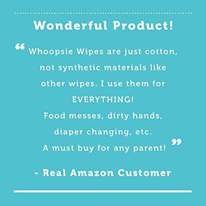 Whoopsie Wipes â€“ The Original 100% Pure Cotton Dry Baby Wipes â€“ Ultra Soft, Unscented, Chemical-Free Wipes for Sensitive Skin â€“ Use Dry or Add Water for Wet Wipes â€“ 6 Packs (600 Count) - Image 7