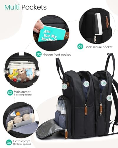Qualyphant baby travel bag attached to stroller using integrated straps