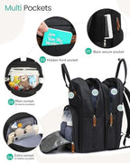 Qualyphant baby travel bag attached to stroller using integrated straps