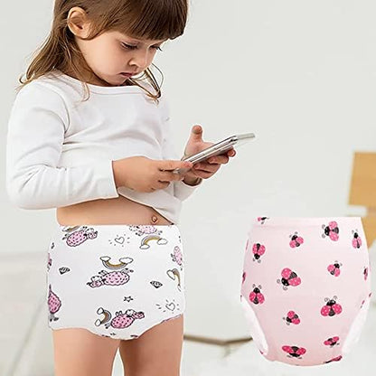 JackLoveBriefs eight pack toddler girls training underwear neatly folded package display