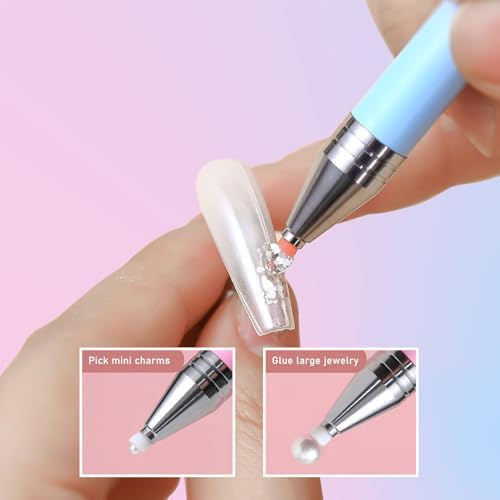 Rotating push-out mechanism for nail gem pen