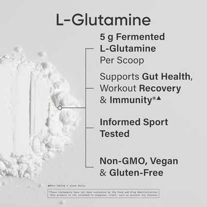 Top view of Sports Research L-Glutamine container lid