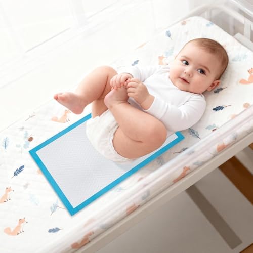 Pre-folded portable disposable changing pad ready for diaper bag