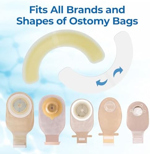 Latex free hypoallergenic ostomy adhesive strips individual pieces