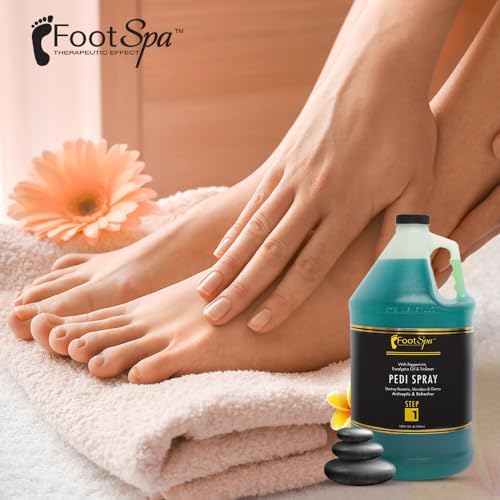 Bulk size antiseptic foot spray for athletes and salons