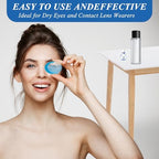 Portable eye cleaning tool for makeup and dust removal