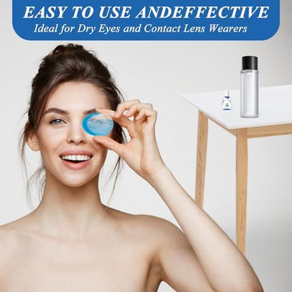 Portable eye cleaning tool for makeup and dust removal
