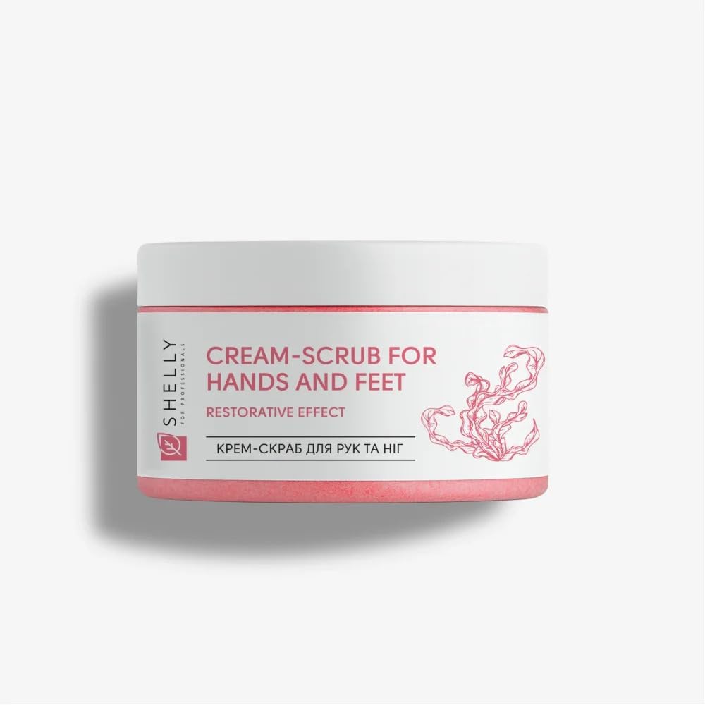 Shelly Hand and Foot Cream Scrub 350g jar front view