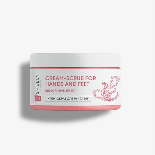 Shelly Hand and Foot Cream Scrub 350g jar front view