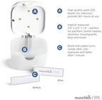 Side profile of Munchkin portable UV sterilizer with carry strap