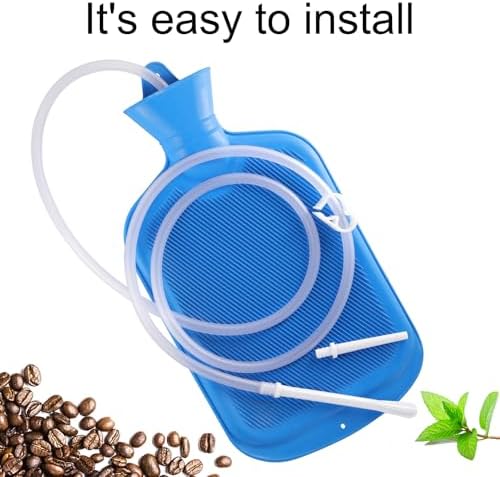 Diuciuhr 2 liter enema bag being used as a hot water bottle for pain relief