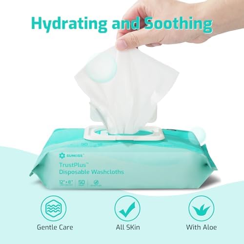 SUNKISS Trustplus four pack bundle of pre moistened alcohol free adult cleansing wipes