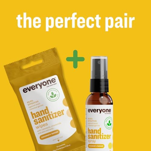 Everyone Hand Sanitizer Spray, 2 Ounce (Pack of 6), Coconut and Lemon, Made with Sugarcane Derived Alcohol with Essential Oils, 99% Effective Against Germs and TSA friendly - Image 5