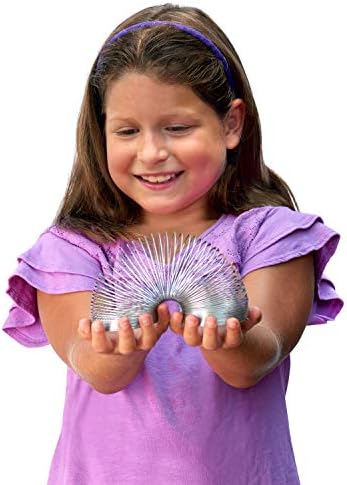 Authentic USA imported metal walking spring toy stretching between hands