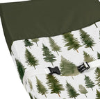 Sweet Jojo Designs forest themed changing pad cover elastic edge detail