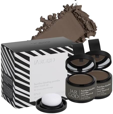 Hairline Root Touch-Up Powder for Instant Gray Coverage and Temporary Hair Color for Roots and Highlights for Women & Men (0.14 Ounce (Pack of 2), Dark Brown) - Image 2