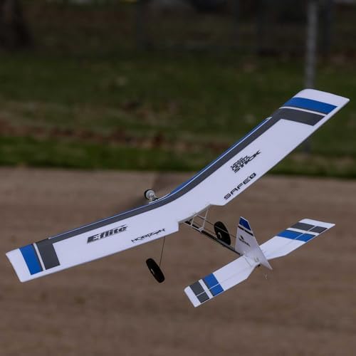 Ultra micro RC trainer airplane side view showing linear servos