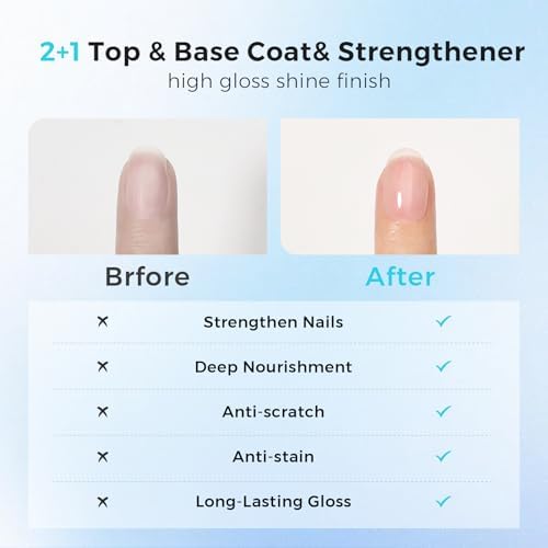 Applying Morovan base coat to natural nails