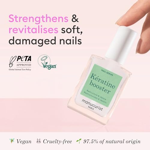 Close up of Manucurist Keratin Booster brush applicator