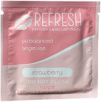 Elite Athletics strawberry intimate wipes for partner-friendly confidence.